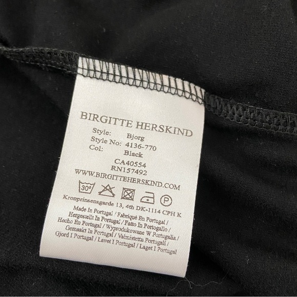 New Birgitte Herskind Bjorg One Shoulder Jersey Knit Dress Black Size M - Picture 8 of 8